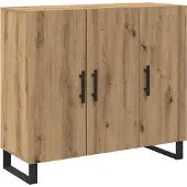 vidaXL Sideboard Artisan-Eiche 90 x 34 x 80 cm Holzwerkstoff
