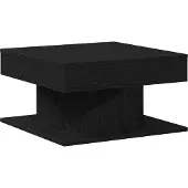 vidaXL Couchtisch Schwarz Eichen-Optik 57 x 57 x 30 cm Holzwerkstoff