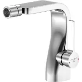 Steinberg Serie 230 Bidetarmatur, seitenbedient, mit Ablaufgarnitur, Ausladung 131mm, 2301300