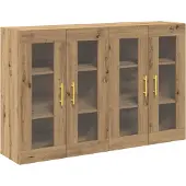vidaXL Wandschränke 2 pcs Artisan-Eiche 69,5 x 34 x 90 cm