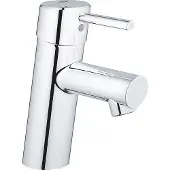 GROHE Einhand-Waschtischbatterie Concetto 32240_1, S-Size, Einlochmontage, 5,7 l/min SpeedClean Mousseur, glatter Körper, chrom
