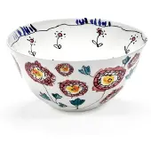 Serax Bowl L Anemone milk midnight flowers in Marni 18cm