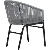vidaXL Gartenstühle 2 Stk. Anthrazit PE-Rattan