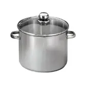 Baumalu Edelstahl-Caterer + Glasdeckel – 26 cm