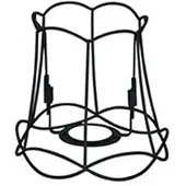 QAZQA Lampenschirm aus Metall schwarz 15/14 - Granny Frame