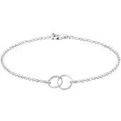 Elli Armband Ringe Geo Kreise Minimal 925 Sterling Silber Elli Silber