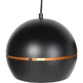 QAZQA Design Hängelampe schwarz mit goldenem Interieur 3 Leuchten - Buell