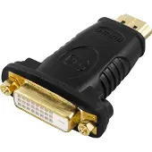 Deltaco HDMI-10, HDMI Typ A (Standard), DVI, 1920 x 1080 Pixel, Schwarz