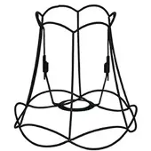 QAZQA Lampenschirm aus Metall schwarz 20/19 - Granny Frame