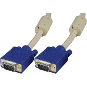 Deltaco monitorkabel RGB HD15ha-ha 1m Pin-Pin utan pin 9