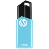 HP PNY v150w, 64 GB, USB Typ-A, 2.0, 14 MB/s, Dia, Schwarz, Blau
