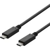 Deltaco USB-C 3.2 Cable Generation 2 Black 1M