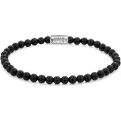 Rebel & Rose RR-40107-S-S Damen-Armband Black Velvet 4 mm