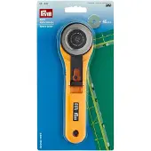 Prym Rollschneider Maxi 611370, Ø 45 mm, Klinge aus Edelstahl, geeignet für Stoff