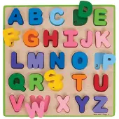 Bigjigs Holzformenpuzzle Alphabet - 26 Teile
