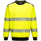Portwest Warnschutz Sweatshirt PW379, Klasse 3, gelb/schwarz, Grösse L