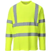 Portwest Warnschutz Cotton Comfort T-Shirt langarm Gelb M