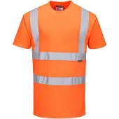 Portwest Herren Warnschutz T-Shirt Atmungsaktiv, Klasse 2 Gr. S