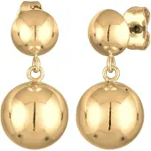 Elli Ohrringe Brass Kugel in Gold | Gr.: onesize