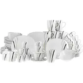 Creatable , 22537, Square City Line, Kombiservice 62-tlg, Porzellan