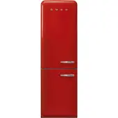 Smeg FAB32LRD5 Freistehende KÃ1/4hl-/Gefrierkombi, 2 TÃ1/4ren, 234 l Nutzinhalt KÃ1/4hlteil, 97 l Nutzinhalt Gefrierteil, 60,1 cm Breite, 37 dB Geräuschemissionen, Inverter-Motor, NoFrost-System
