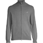 Gant Sweatjacke Cotton Cardigan Herren Dark Grey Melange-XL