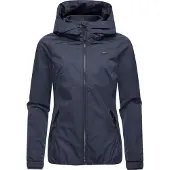 Ragwear Outdoorjacke "Dizzie Tech" mit Kapuze Wasserdichte Damen Übergangsjacke mit großer Kapuze