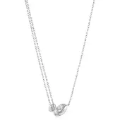 Ania Haie - NECKLACE - TWISTED WAVE - Mini Pendant - silver