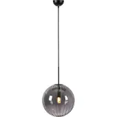 Markslöjd Fengari 1 Pendelleuchte Matt Black/Smoke - , Schwarz, für Wohnzimmer, Glas
