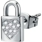 La Petite Story Single steel earrings Padlock Love LPS02ASD01 (L)
