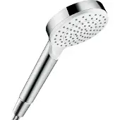 Hansgrohe Crometta, Handduschbrause mit Kopf, Chrom, Weiß, Wand