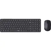 Rapoo 9710M, Kabellos, RF Wireless + Bluetooth, QWERTZ, Dunkles Grau, Maus enthalten