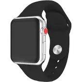 Wave silikoniranneke, Apple Watch / /, musta