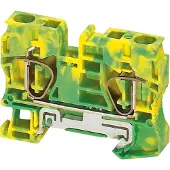 Schneider Electric NSYTRR102PE Linergy-TR, Schutzleiterklemme, mit Zugfederanschluss,für Leiterquerschnitt 10mm2,mit 2 Anschlüsse,in Farbe Gelb-Grün - 50 Stück