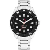 Tommy Hilfiger Herrenuhr Ozeanisch 1792203 Edelstahl Schwarz 10 ATM Wasserdicht