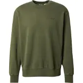 Levi's Authentic Crew Garment Dye Kombu Green Größe: S | Pullover Outlet | Herren | Grün