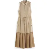 Scotch & Soda Fluid Utility ärmelloses Langes Kleid