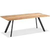 Niehoff - Teak-Gartentisch Noah - Aluminium 180 x 95 cm Teak recycelt Stativprofil