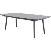 Mwh Anderno Ausziehtisch Aluminium/Glas 230/310x120x76 cm