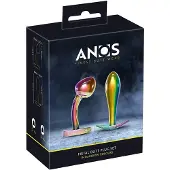 ANOS Metal Rainbow - Anal-Plug-Set aus Metall (2-teilig)