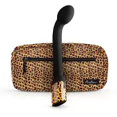 Huismerk Nila - Akku, wasserdichter G-Punkt Vibrator (Leoparden-Schwarz)