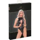 Noir Handmade - Schlangenhautmuster-Body (schwarz) - M