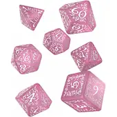 Q-workshop Elvish Shimmering pink & White Dice Set