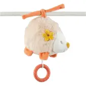 Nattou Mila Zoe Hängendes Plüschtier mit Melodie und Schnürsenkeln, 170 mm, ab Geburt