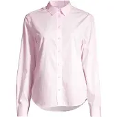 Gant für Damen. 4300348 Rosa Popeline-Hemd mit normaler Passform (38), Lässig, Baumwolle, Langarm