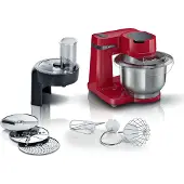 Bosch Küchenmaschine "MUMS2EB01 MUM Serie 2" Durchlaufschnitzler, 3 Reibescheiben, Patisserieset Edelstahl