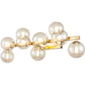 Maytoni Moderne Wandleuchte Dallas 9xG9 excl. in Gold aus Metall Glas 28 W für Küche, Schlafzimmer, Wohnzimmer, Esszimmer, Lobby