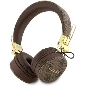 GUESS , Bluetooth 5.3 Audio-Headset mit Siri-Kompatibilität IPX4- 4G-Muster, Braun