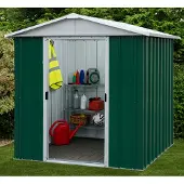 Yardmaster , Metall-Gerätehaus "Bayern" Modell 66, grün, 3,46 m², ohne Bodenrahmen