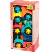 Babymask B.TOYS B. Happy Cruisers - Baufahrzeuge 3er Set